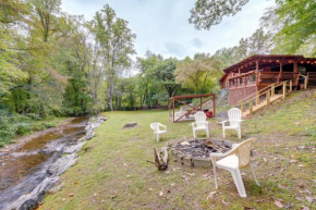 Creek Access and Private Yard Quiet Hiawassee Cabin